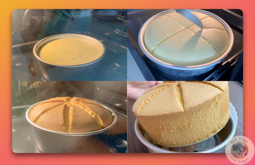 Nướng bánh bông lan bằng nồi cơm điện hoặc lò nướng