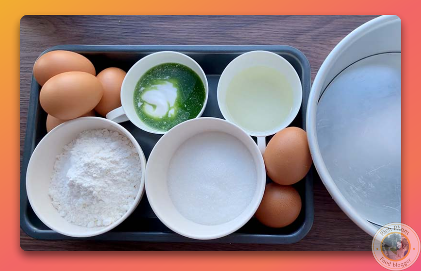 Nguyên liệu làm bánh bông lan tại nhà